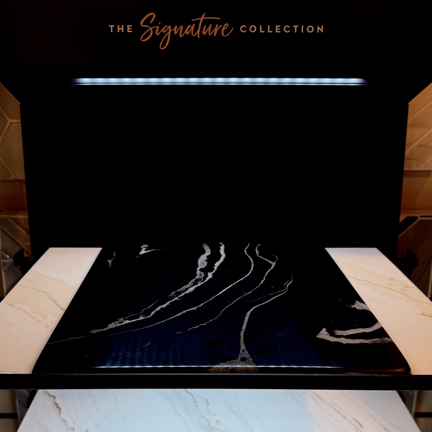 Closet Top White on Black 22x45-1/2"