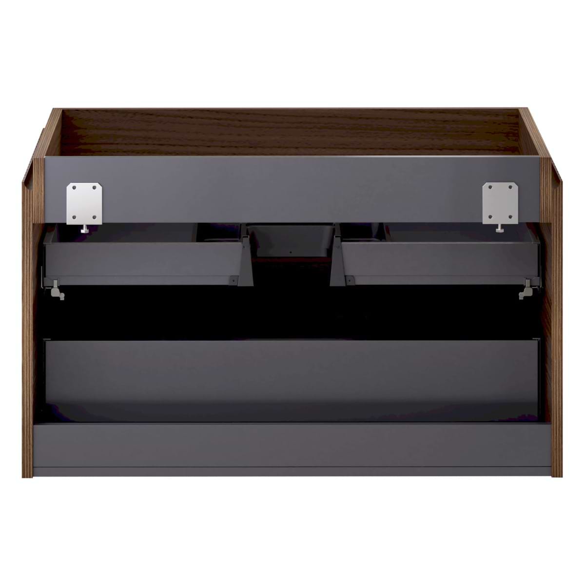 Melrose Walnut 36" Single Vanity without Top