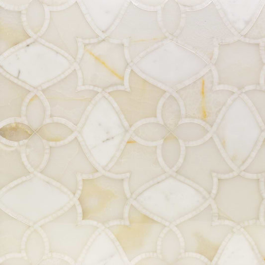 Series- White Onyx, Calacatta White Thassos Polished