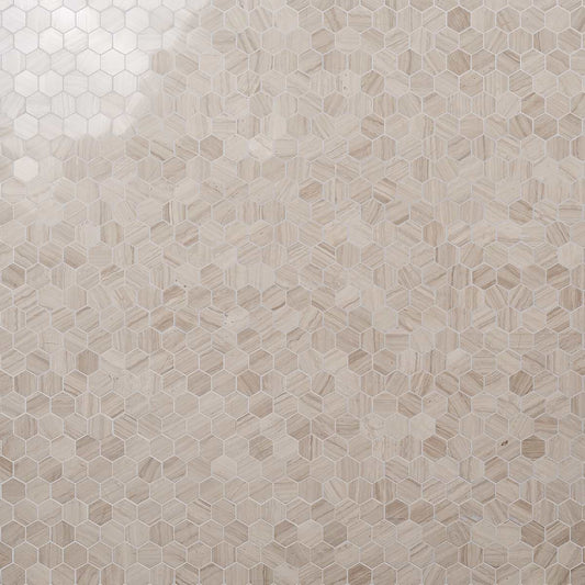 Beige 2" Hex Polished