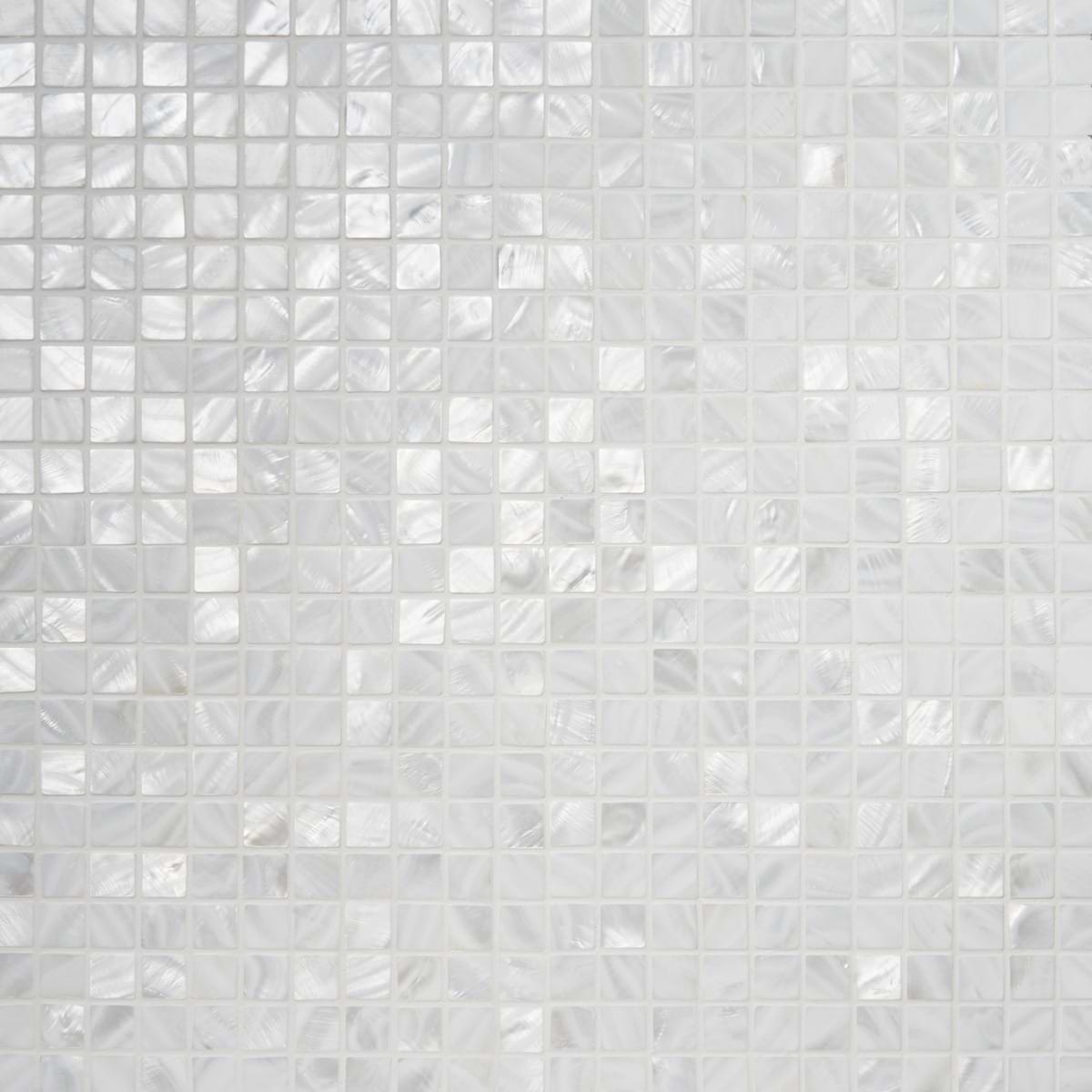 Pearl White Flat Squares Polished