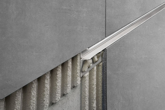 Glass Channel 1/2" Aluminum Matte Shadow Gap