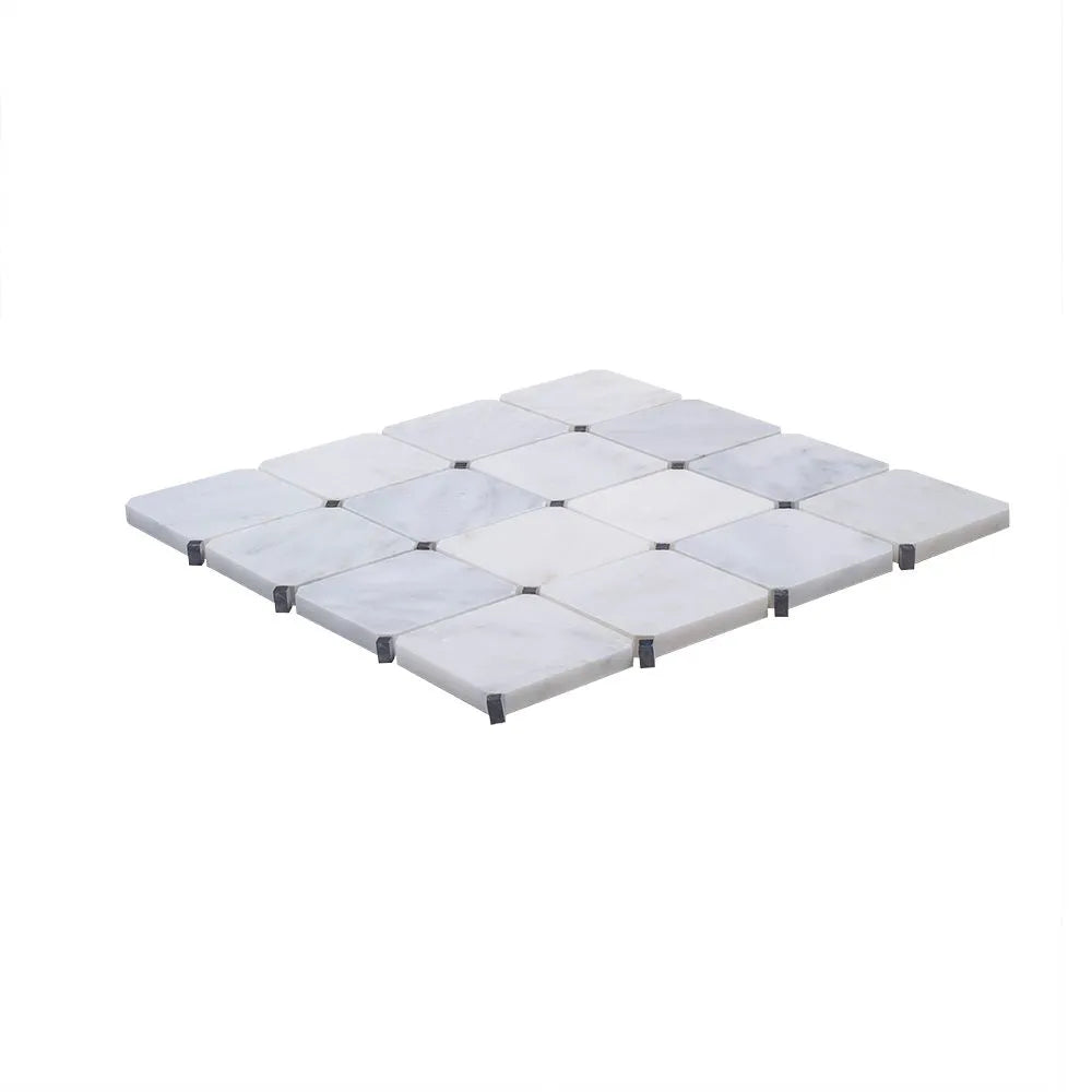 Octagon Mosaic 11x11 Black Dot
