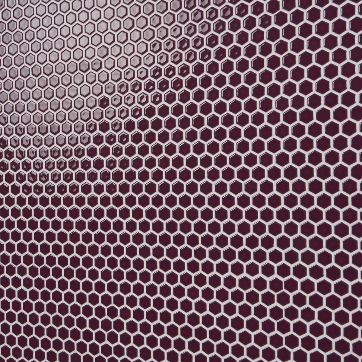 Rimmed Plum 1" Hex Polished