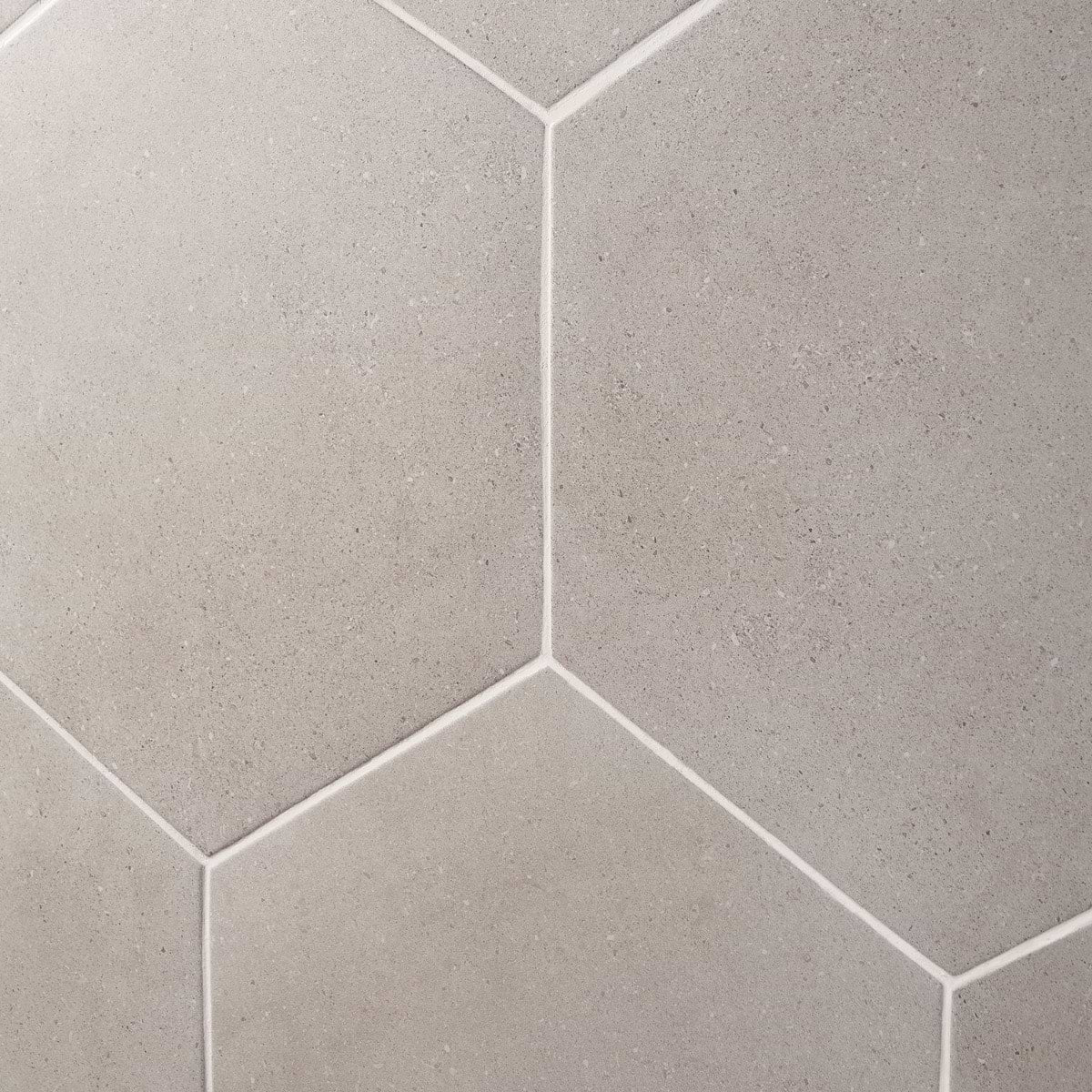 Piaka Cement Taupe 12.5" Hex Matte