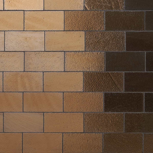 Lava Brick Metallic Bronze 3X6 Polished