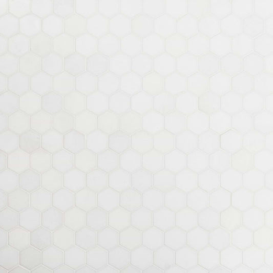 Thassos 2" Hex Polished