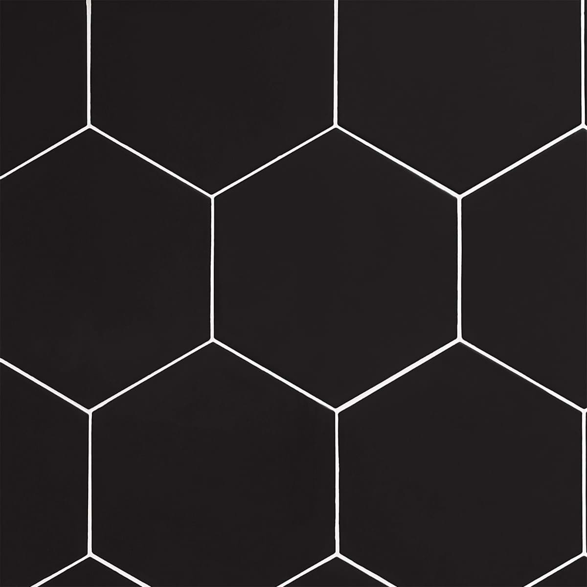 Black 10" Hex Matte