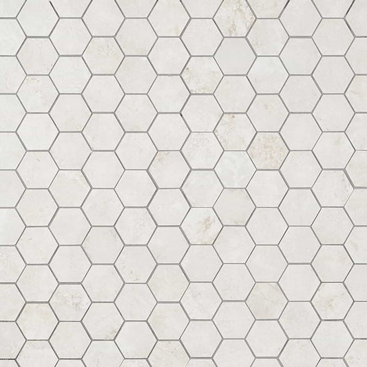 Ivory 2" Hex Matte