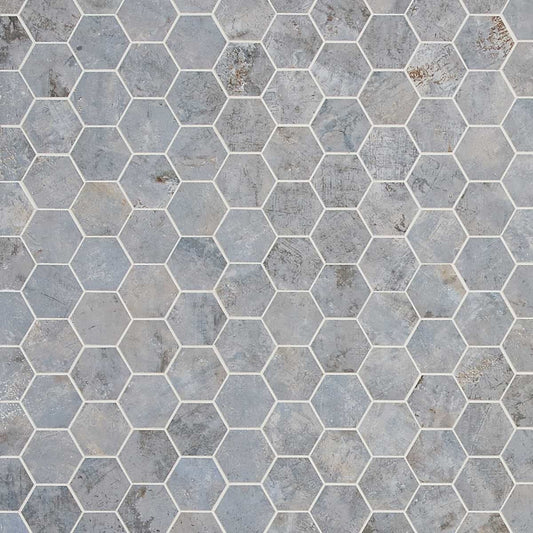 Ocean Blue 2" Hex Matte