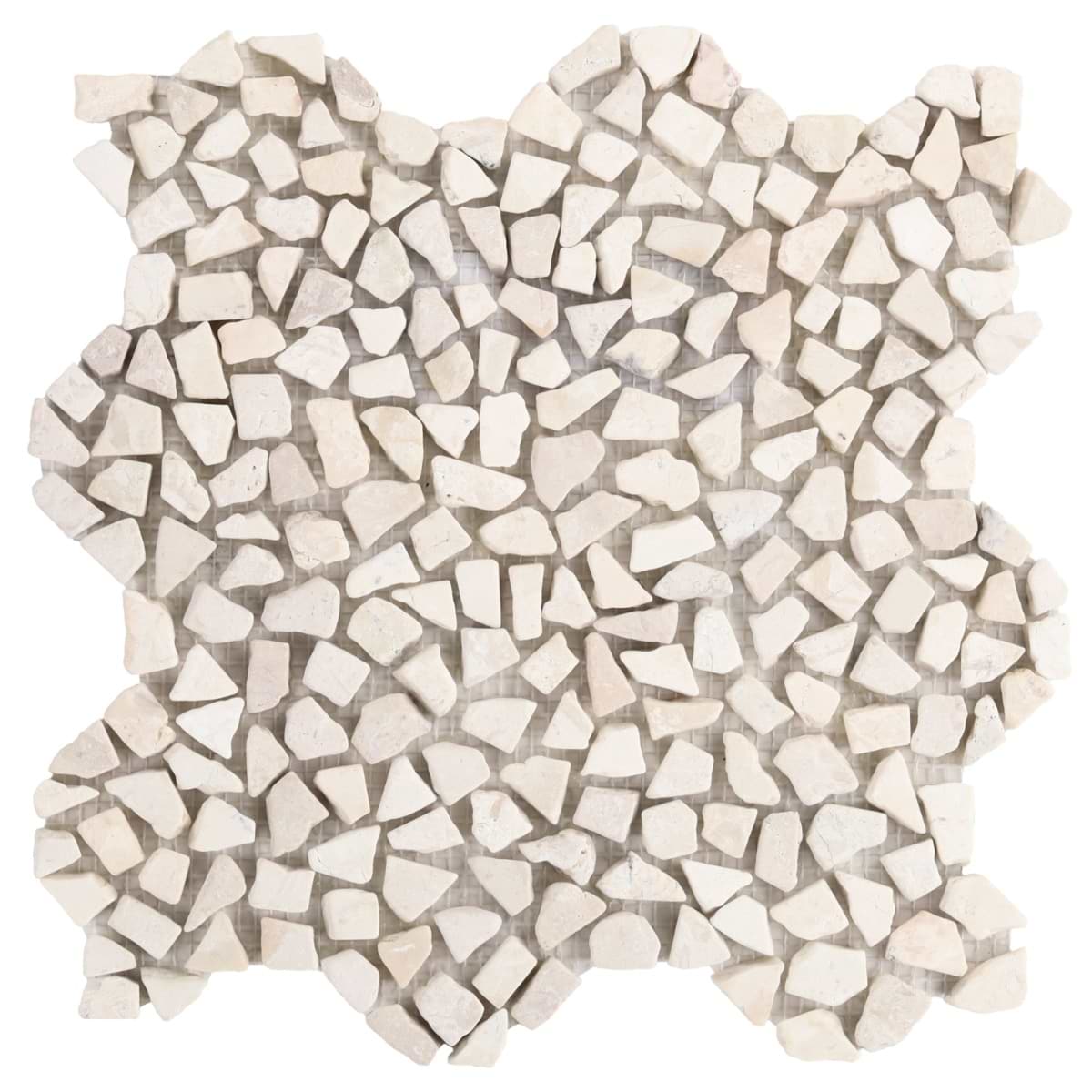 Pebblestone Petite Lovina White Tumbled