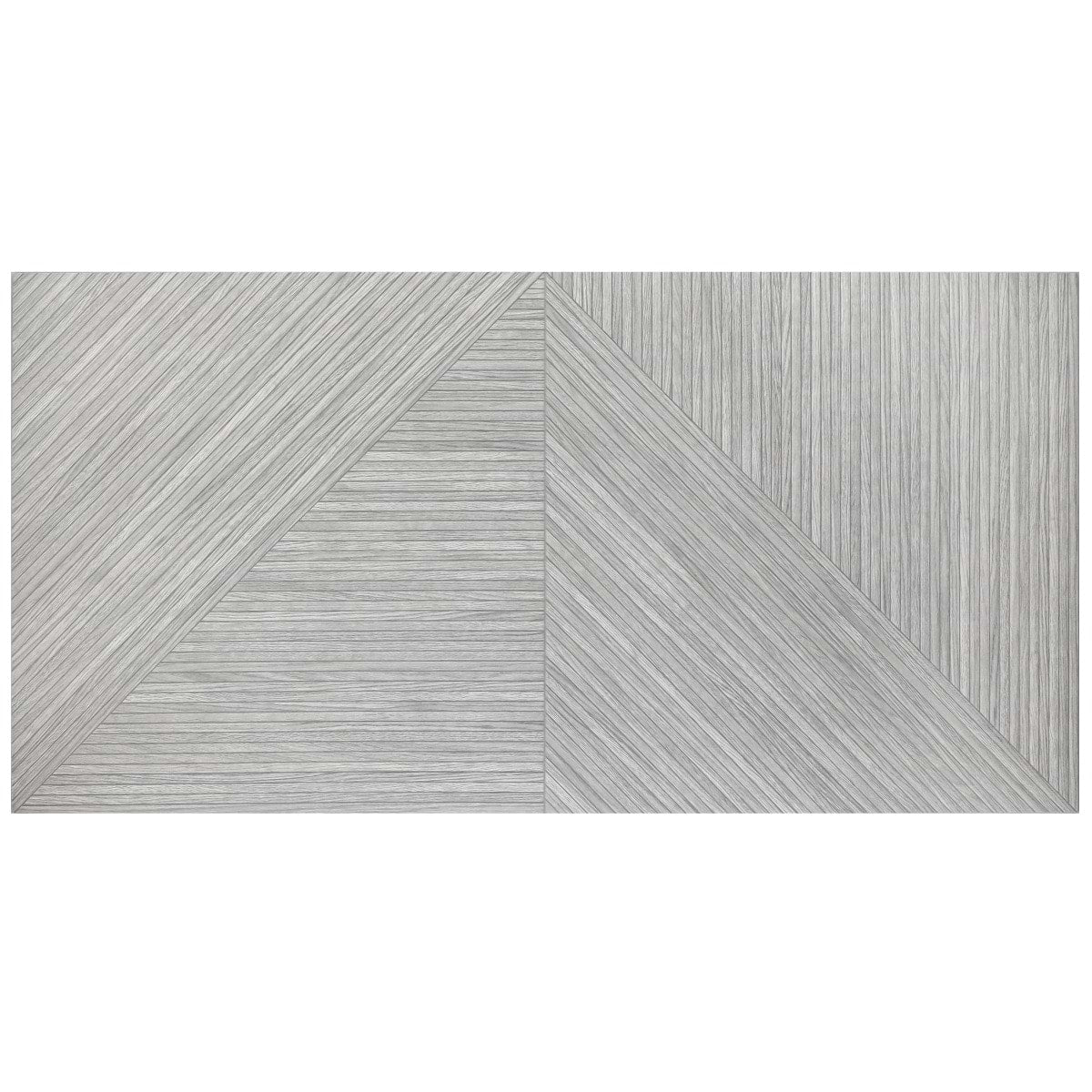 Lounge Ribbed Gray 24X48 Matte