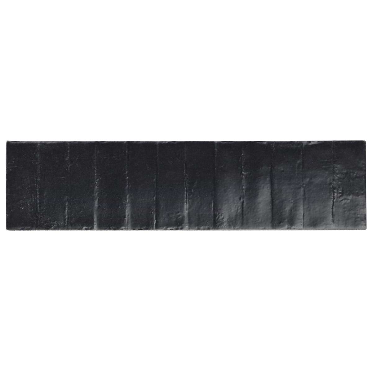 Leather Black 3X12 Matte