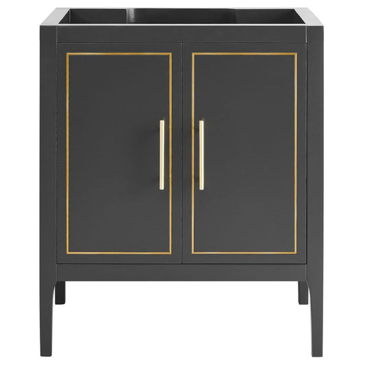 Province Charcoal and Gold 30" Single Vanity without Top