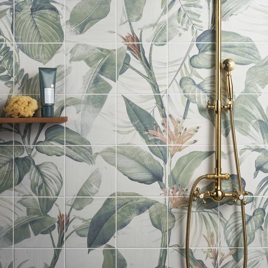 Spring Leaves Mural 8X8 Matte