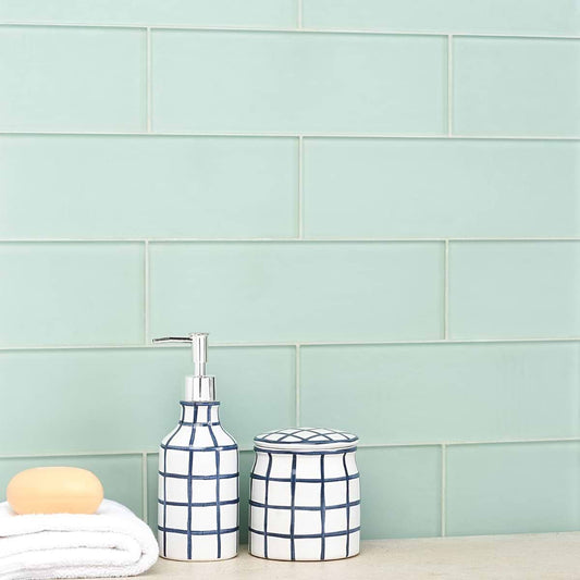 Seafoam 4X12 Frosted