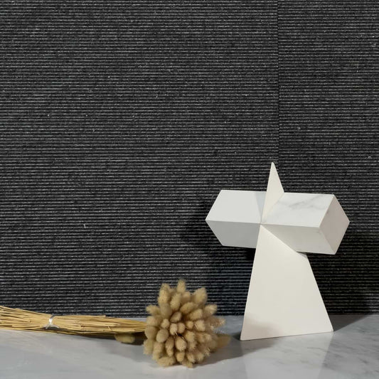 Carvina Comb Noir Basalt 12X24 Textured