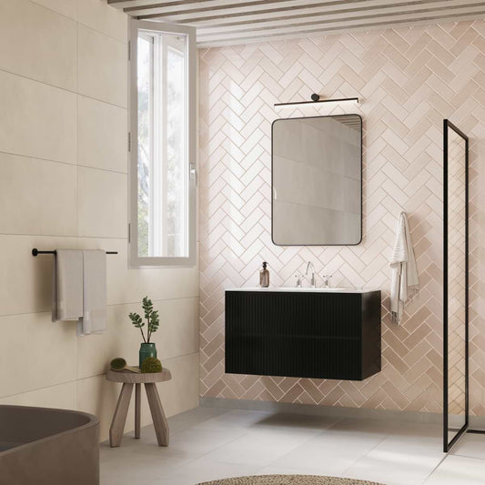 Linear Black 36" Single Vanity without Top (discontinued)