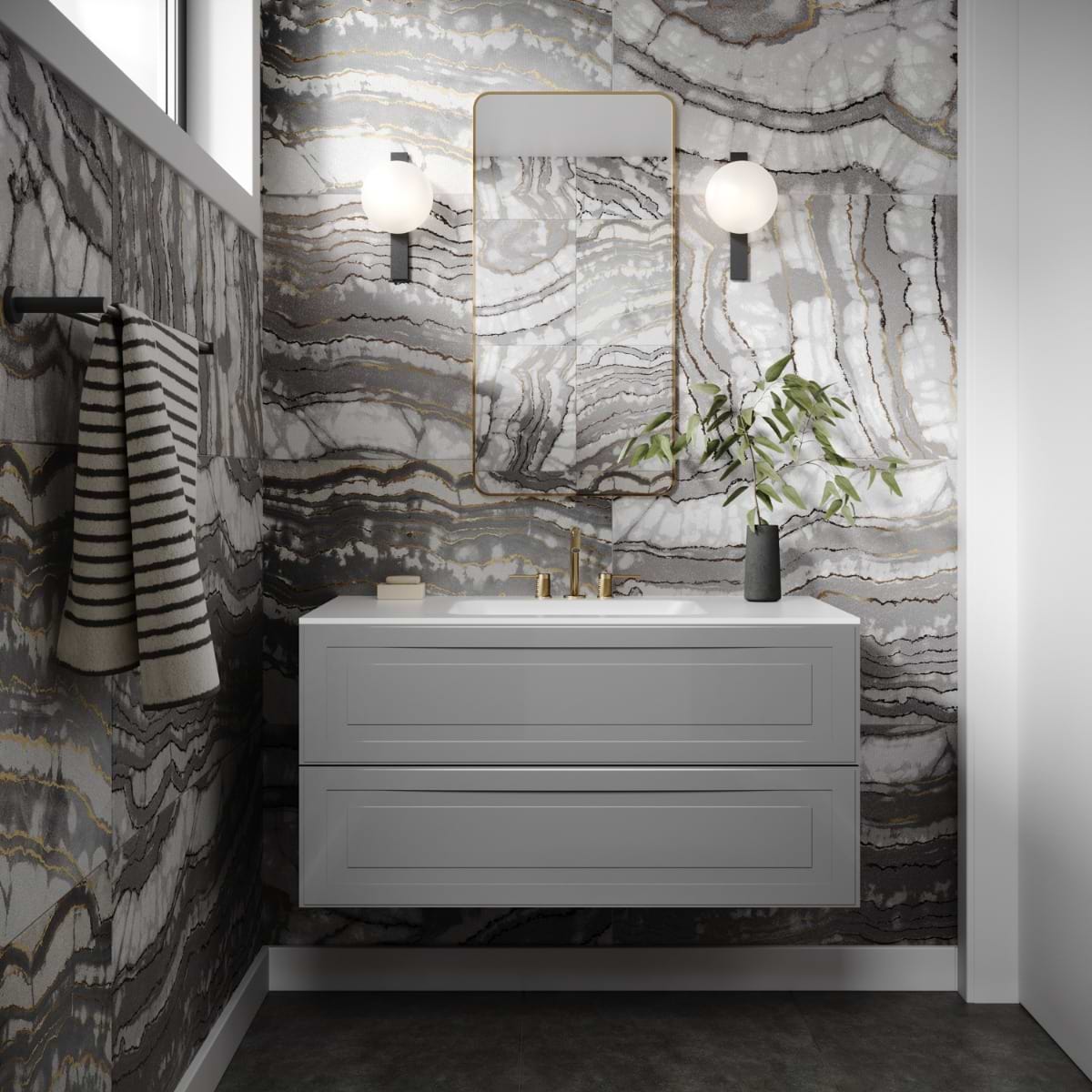 Alma Gray 42" Single Vanity without Top (discontinued)