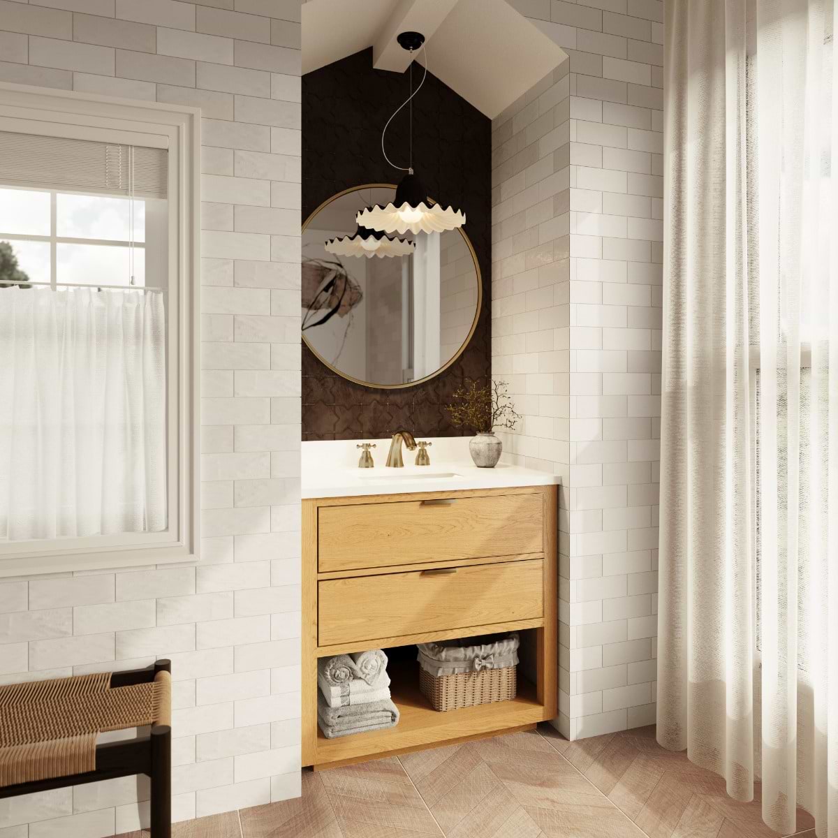Dayton Woodgrain 36" Single Vanity without Top (discontinued)