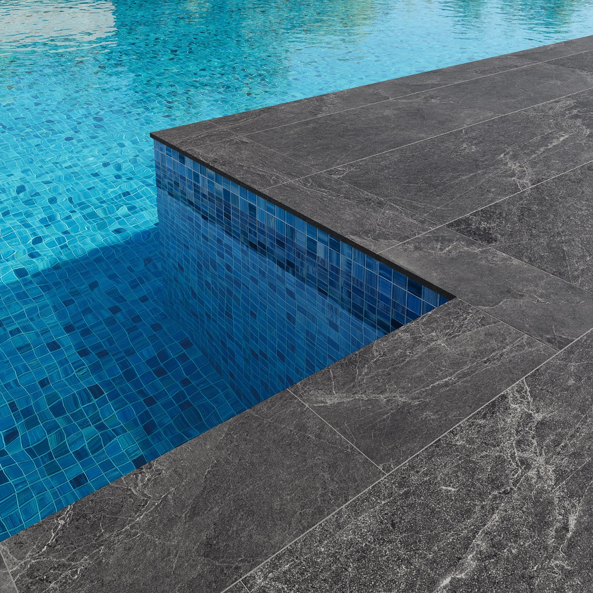 Graphite Pool Coping 12X24 Matte