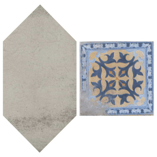 Dove Gray Picket Medina Multicolor Square (KIT ONLY) 4X8 Matte