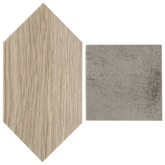Beige Picket Dove Gray Square (KIT ONLY) 4X8 Matte