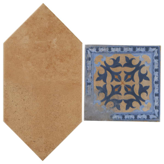 Terracotta Picket Medina Multicolor Square (KIT ONLY) 4X8 Matte