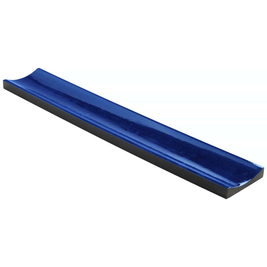 3D Fluted Column Adriatic Blue 6X36 Polished
