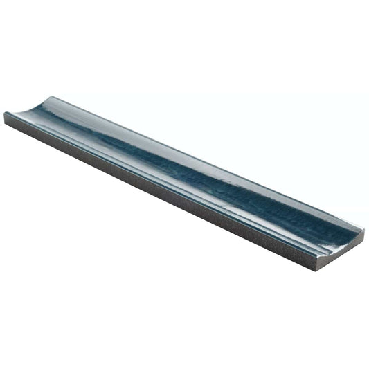 3D Fluted Column Harbor Blue 6X36 Polished