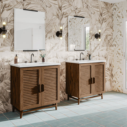Lowell Dark Walnut 30" Single Vanity without Top (discontinued)