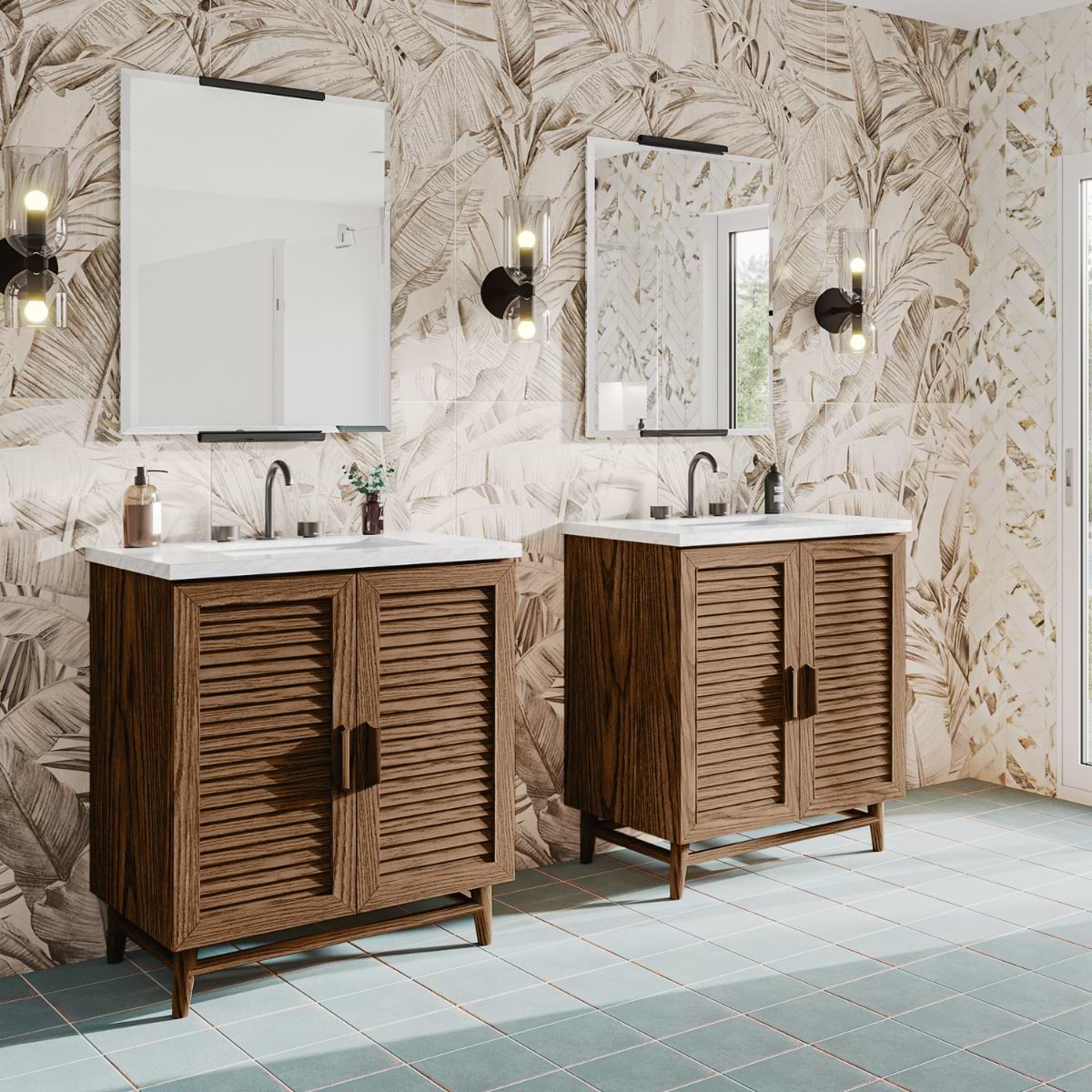 Lowell Dark Walnut 30" Single Vanity without Top (discontinued)