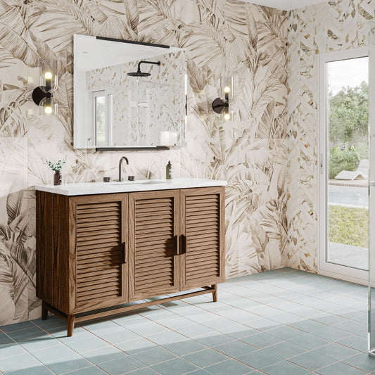 Lowell Dark Walnut 48" Single Vanity without Top (discontinued)