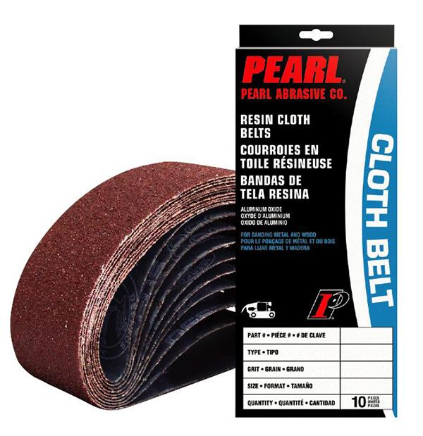 CB424100 Premium Aluminum Oxide Resin Cloth Belt for Metal (10 Pack)