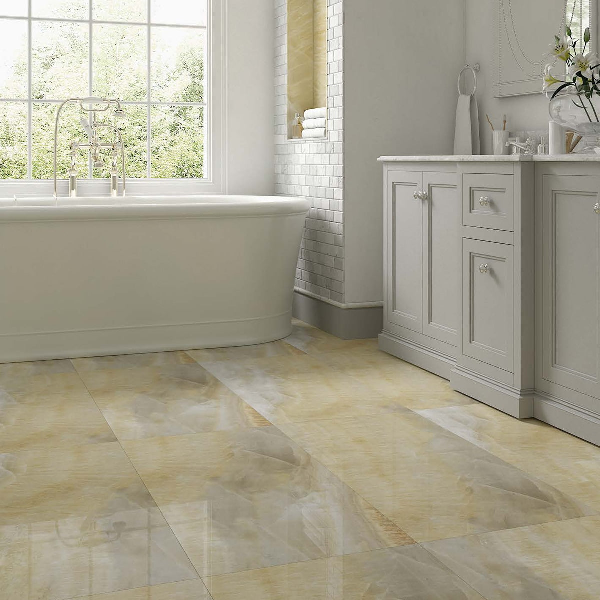 Ostra Ivory 24x48 Polished