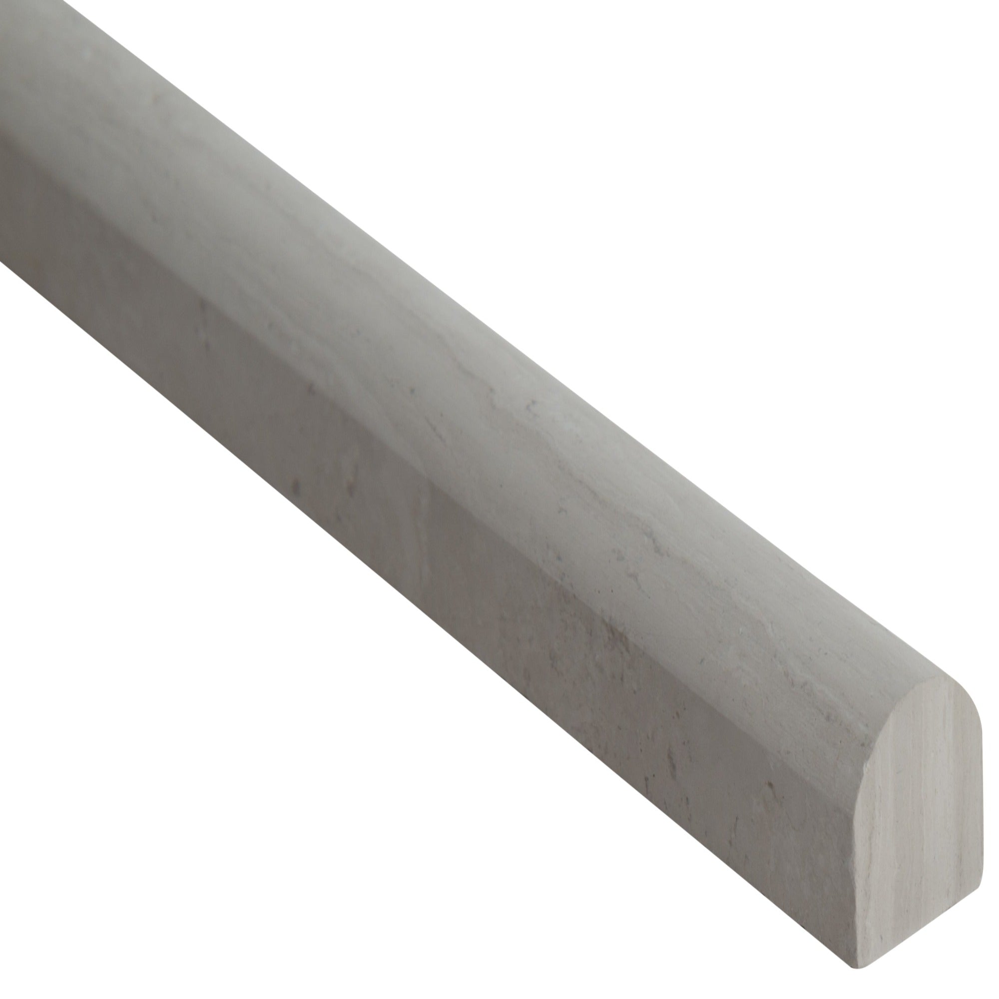 White Oak Pencil Molding 0.75"x12" Honed Marble Tile Trim Raleigh Tile