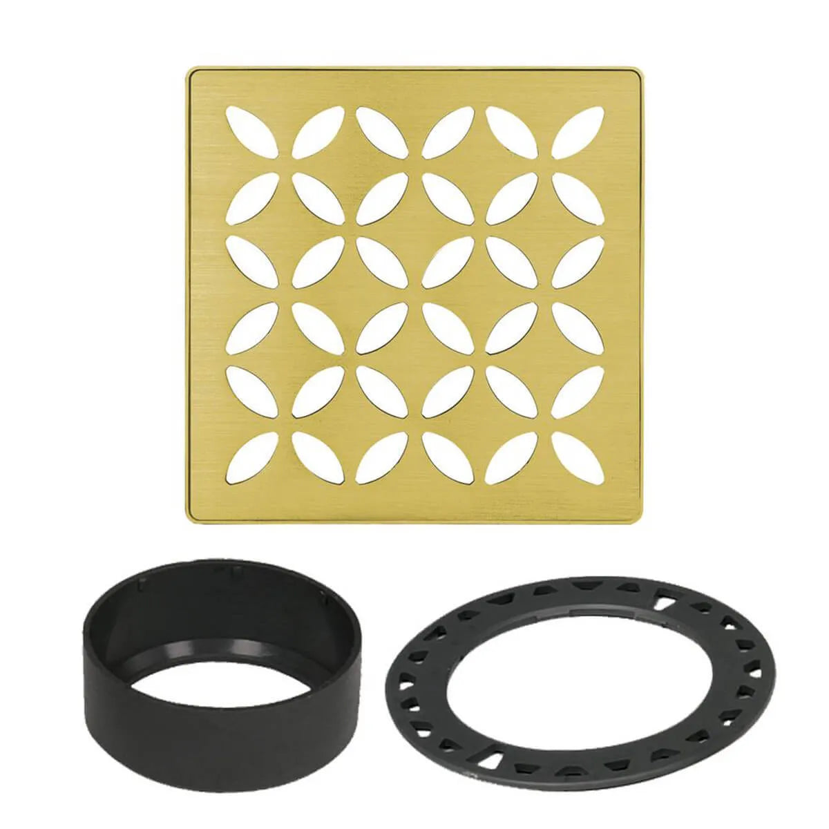 Brushed Classic Gold Floral 4x4
