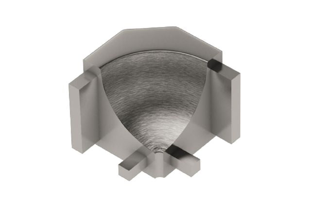 Brushed Nickel Anodized Aluminum 90 Degree Inside Corner