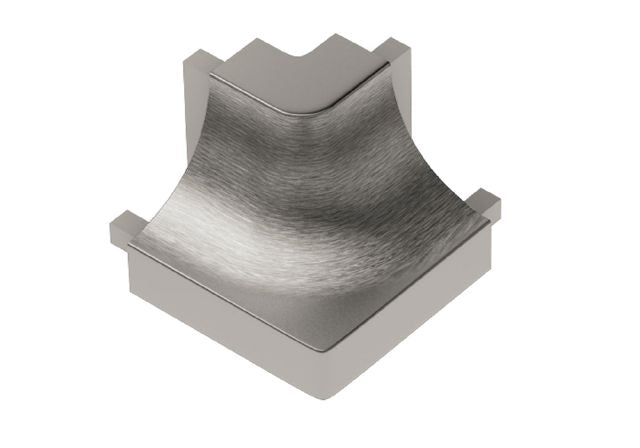 Brushed Nickel Anodized Aluminum 90 Degree Outside Corner