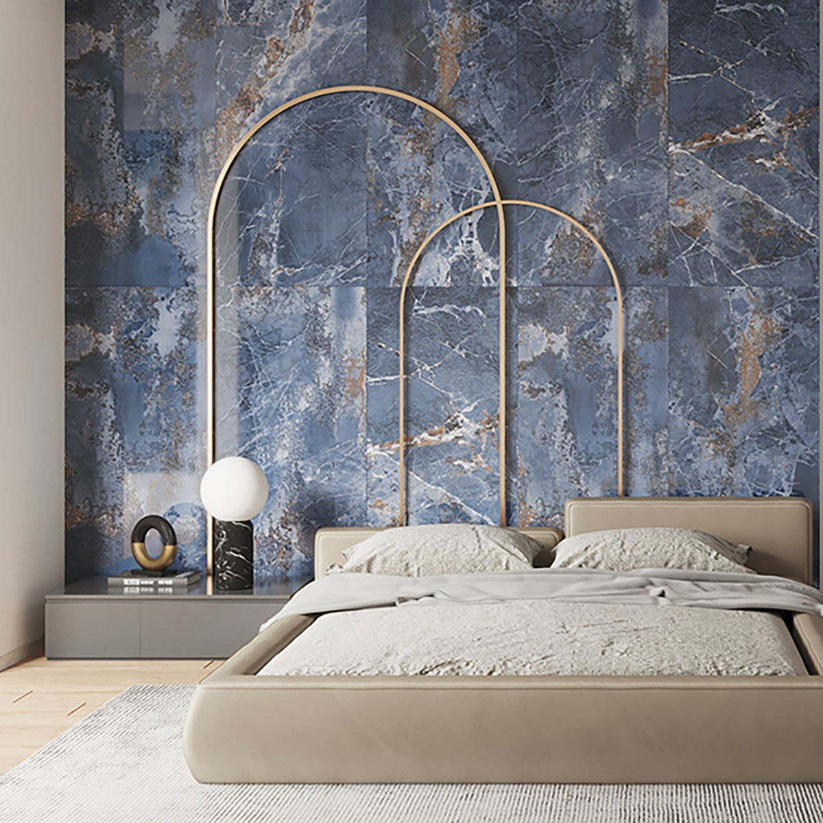 Metallo Blue Polished 24x48