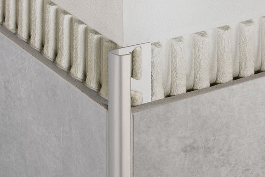 Brushed Chrome Rounded Edge 1/2”