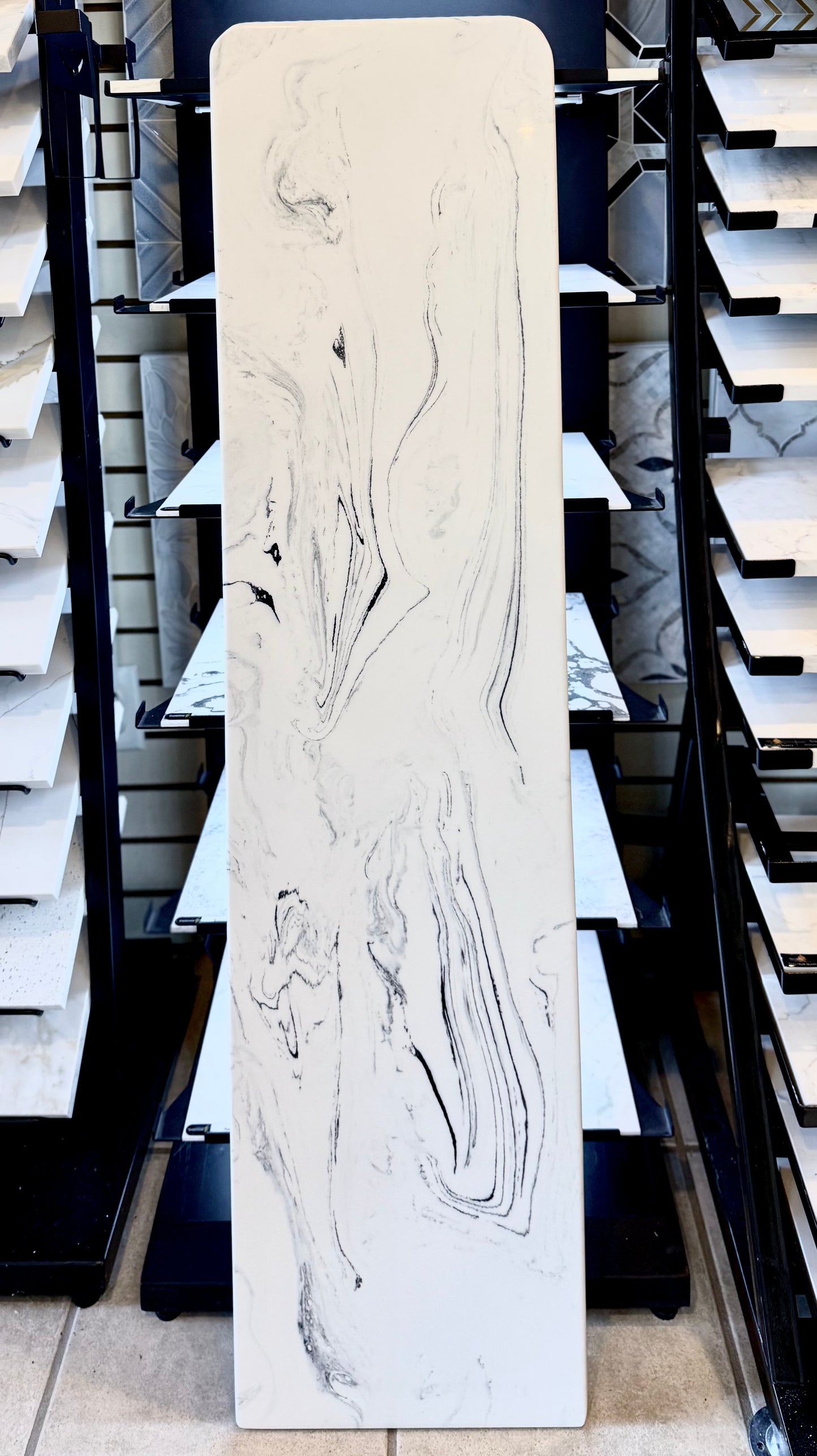 Sill Black on White 12x48