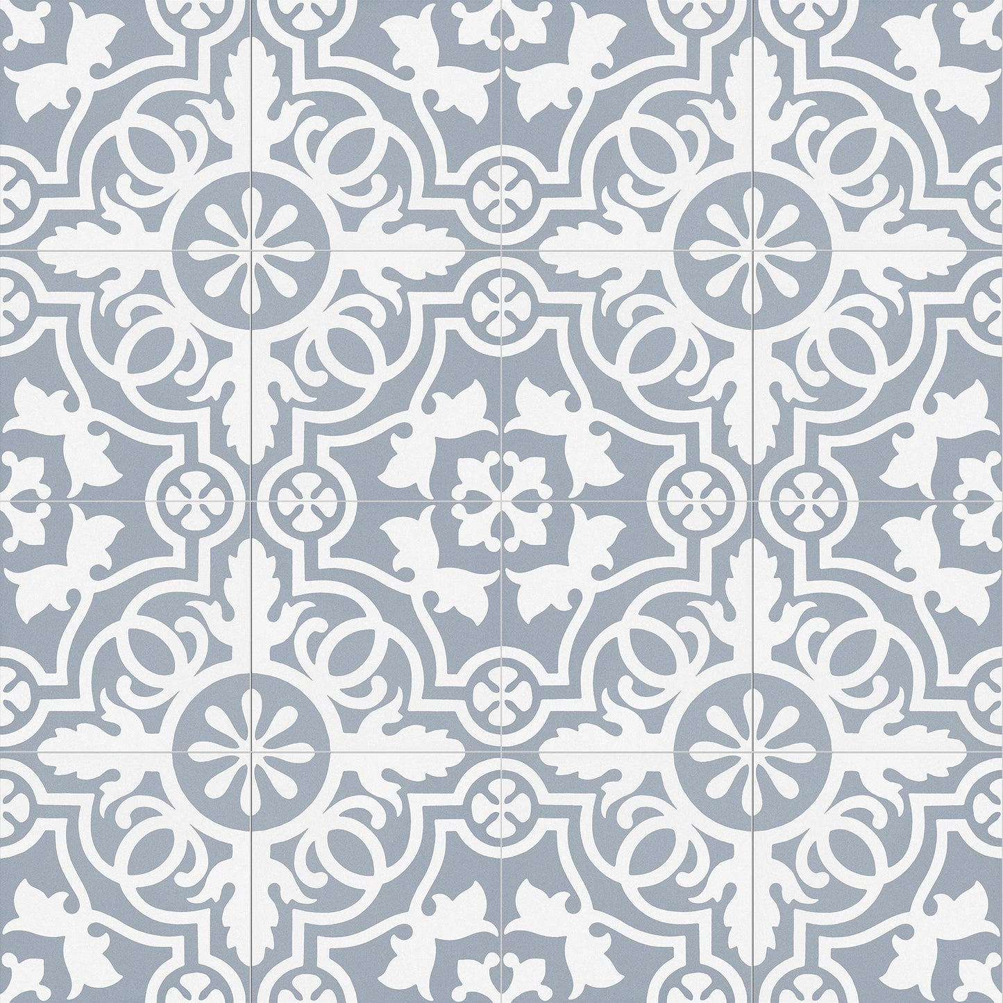 Teal Doily 8x8