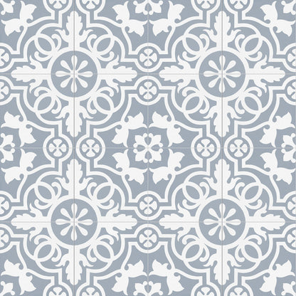 Teal Doily 8x8