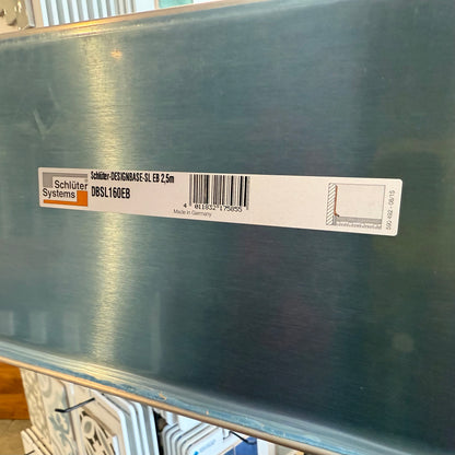 Brushed Stainless Steel Base 6-3/8" 8ft 2in
