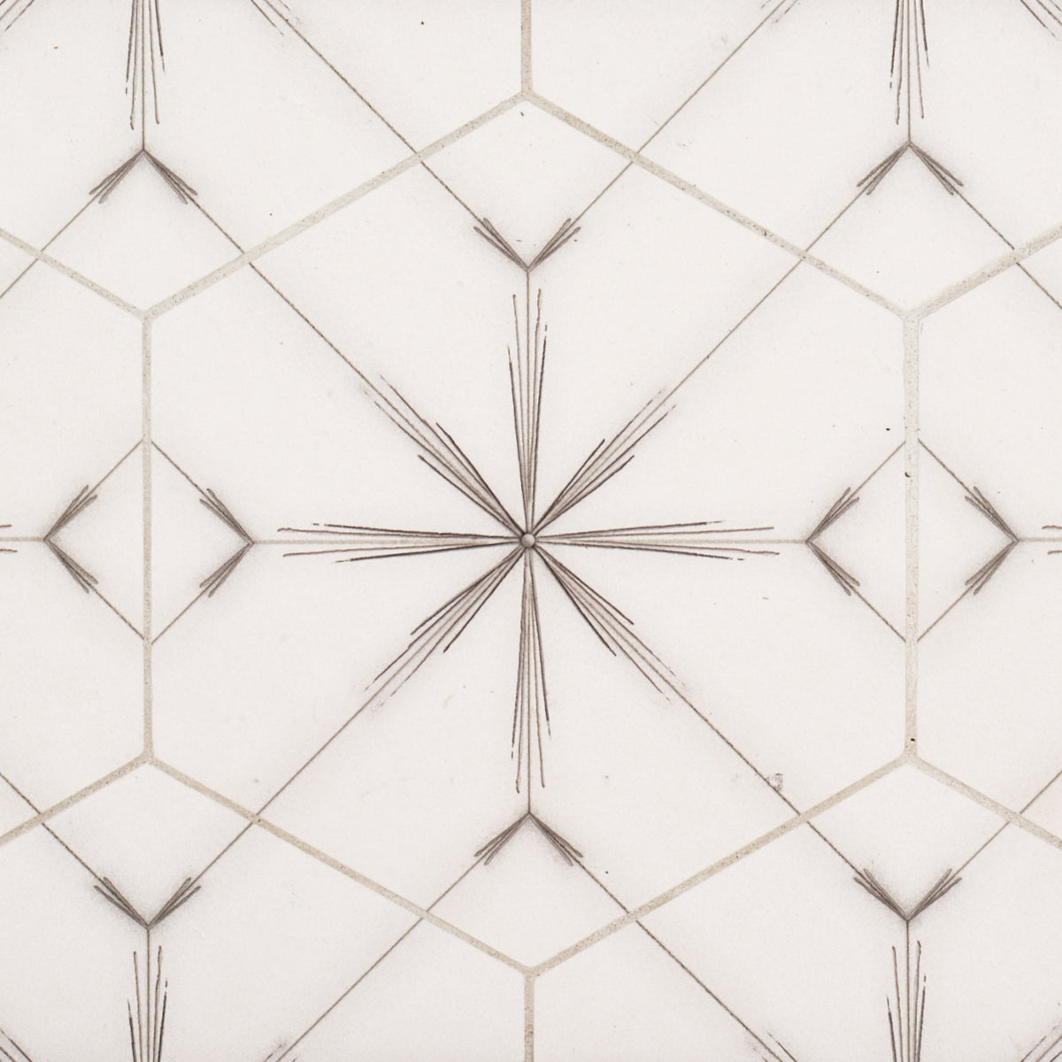 Compass Drawn Stone Drawn Stone Hex 8x9