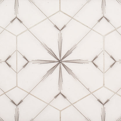 Compass Drawn Stone Drawn Stone Hex 8x9