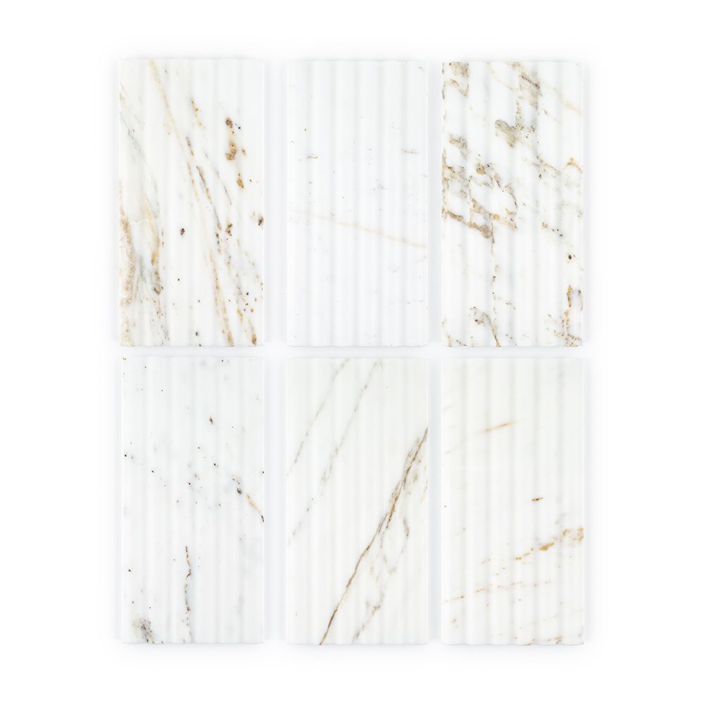 Calacatta Oro Fluted 6x12