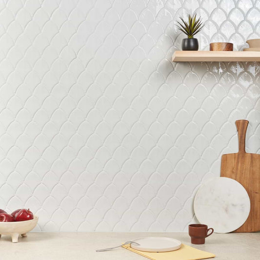 Blanco White Fan 3X4" Polished
