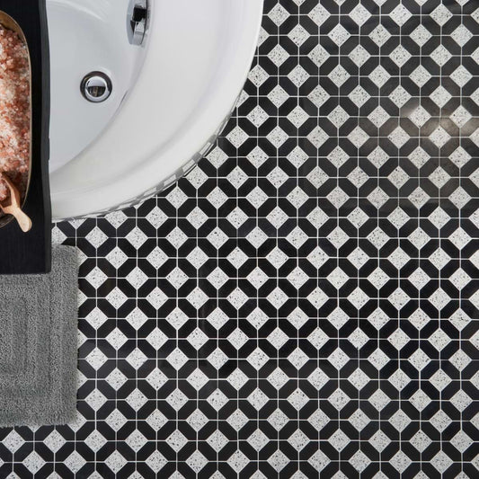 Nero Truffle - Nero Marquina Terrazzo Polished (discontinued)